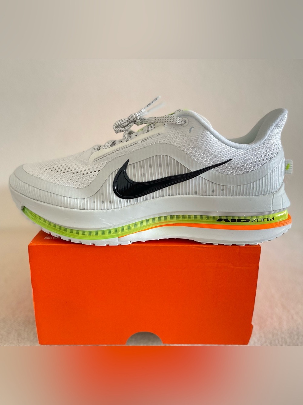 Size 11 -Nike Pegasus Premium White Volt Road Running Shoes HQ2592-105 Men’s NEW